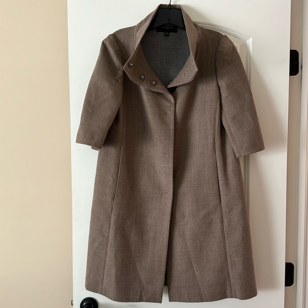 Ann Taylor light coat, tan, size M